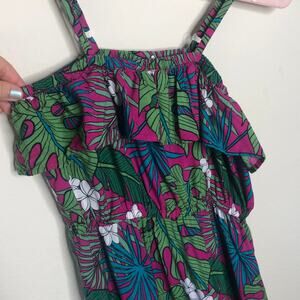 Tropical Floral Mini Dress